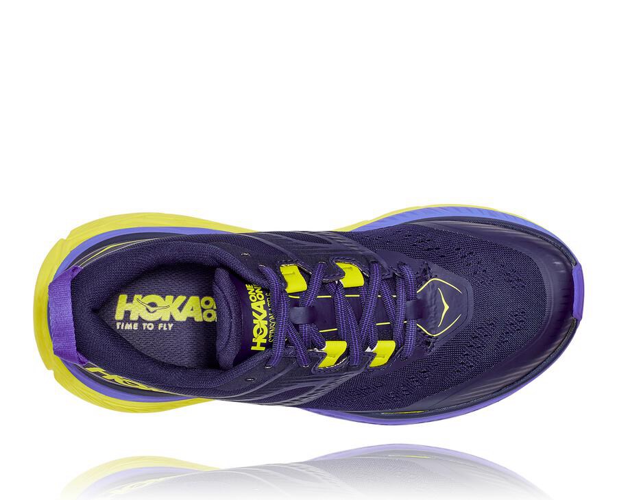 Tenis Hoka One One Trail Hombre Azules/Verdes - Stinson Atr 6 - HQMS61278